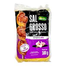 Sal Grosso para Churrasco (Tempero Alho) 